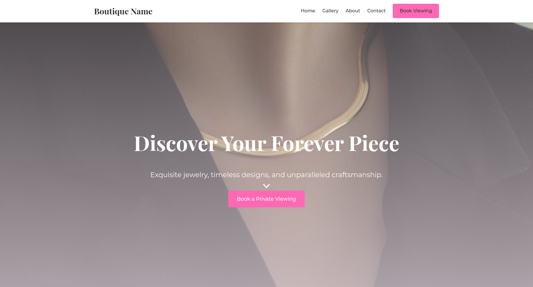 Boutique Landing Page Demo