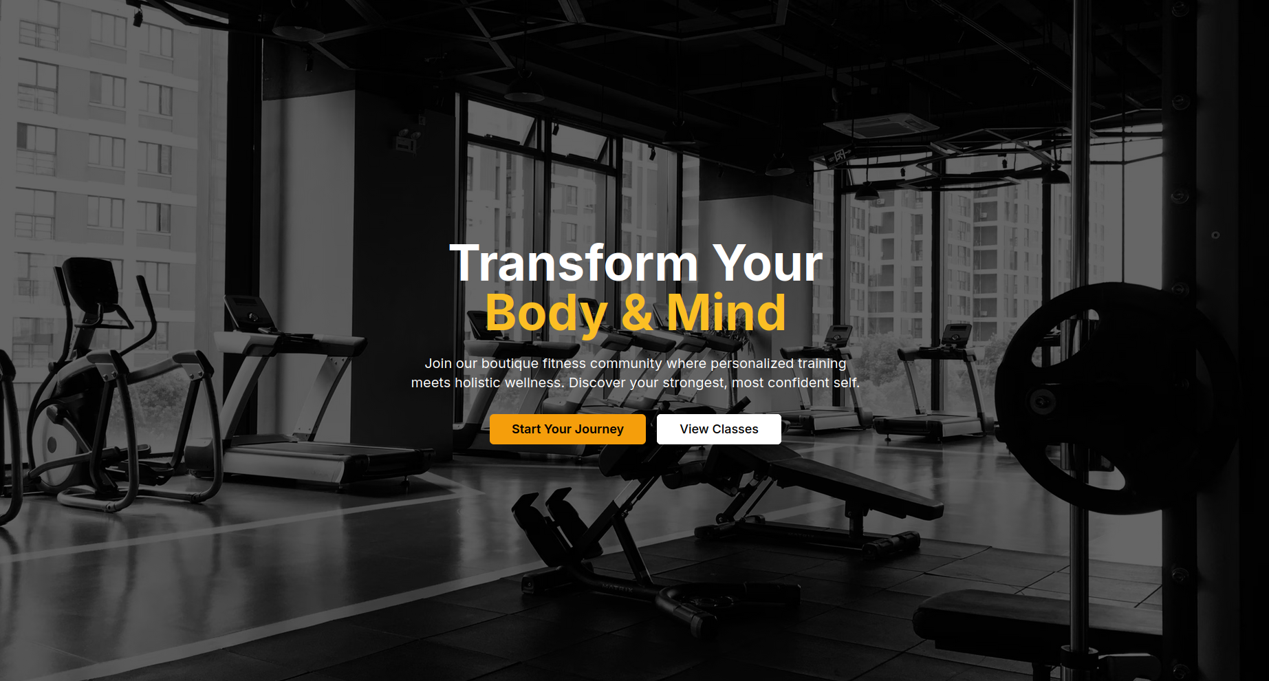 Gym/Saas Landing Page Demo